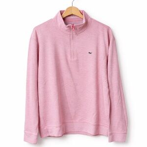 Vineyard Vines Men's Light Pink Zip-Up Sweater
